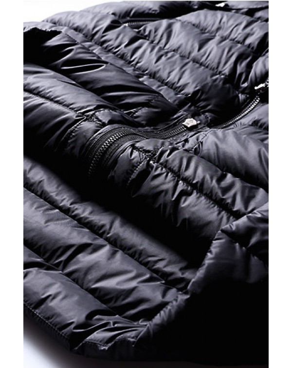 Hooded Zipper Down Coat