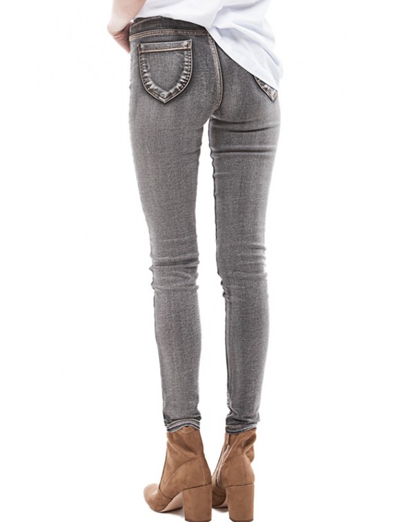 Skinny Leg Denim Pants