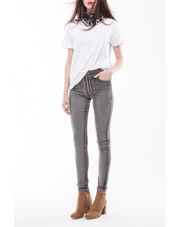 Skinny Leg Denim Pants