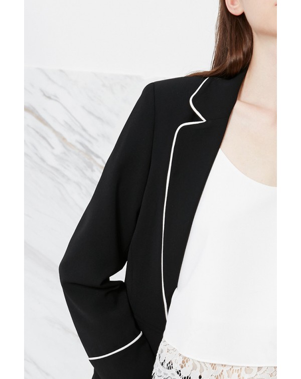 Trim Lapel Blazer