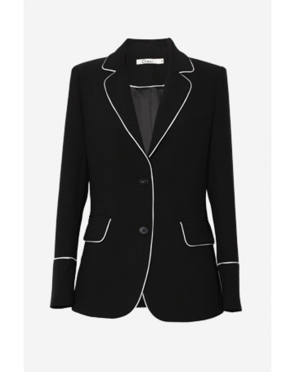 Trim Lapel Blazer