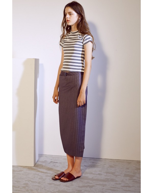 Striped Asymmetrical Culottes