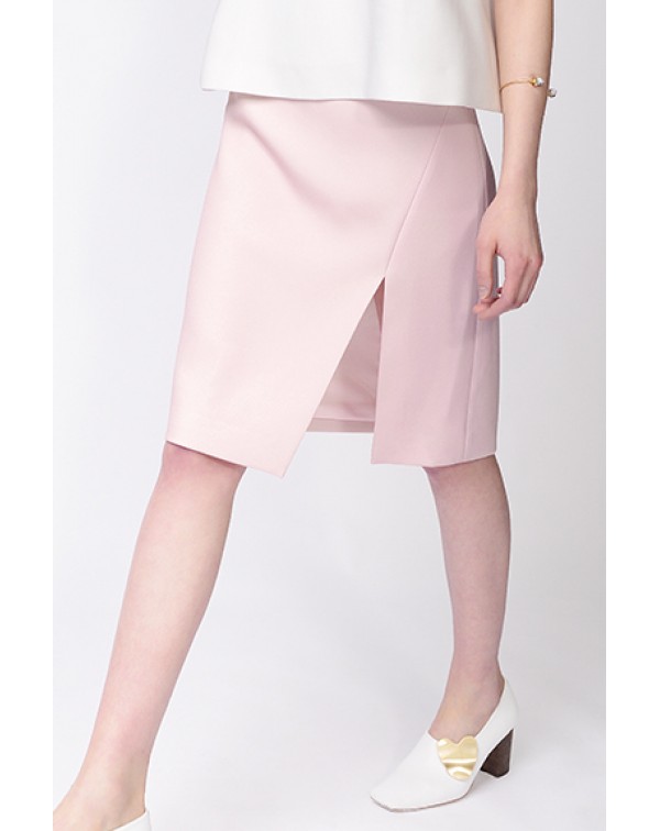 Slit Knee Length Skirt