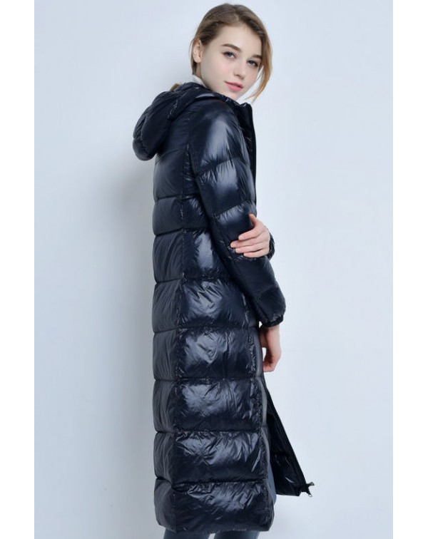 Hooded Long Down Coat