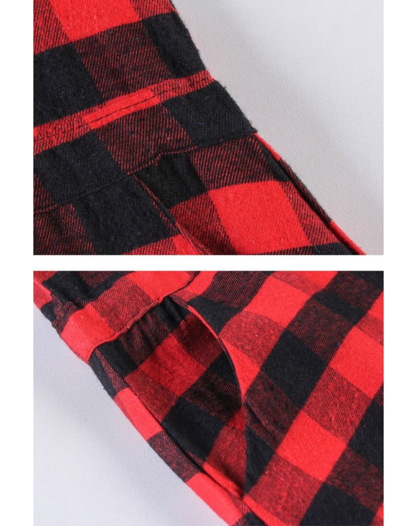 Sash Plaid Shirt