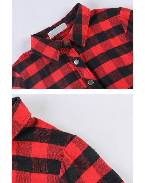 Sash Plaid Shirt