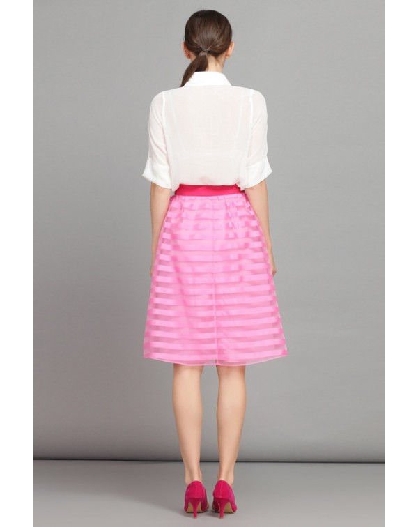 Hot Striped FlaSkirt