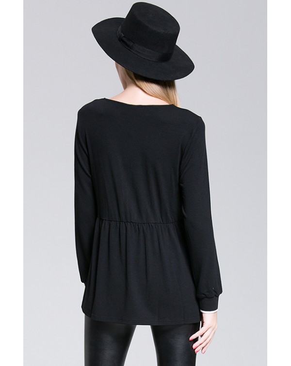 Notch Neck Blouse