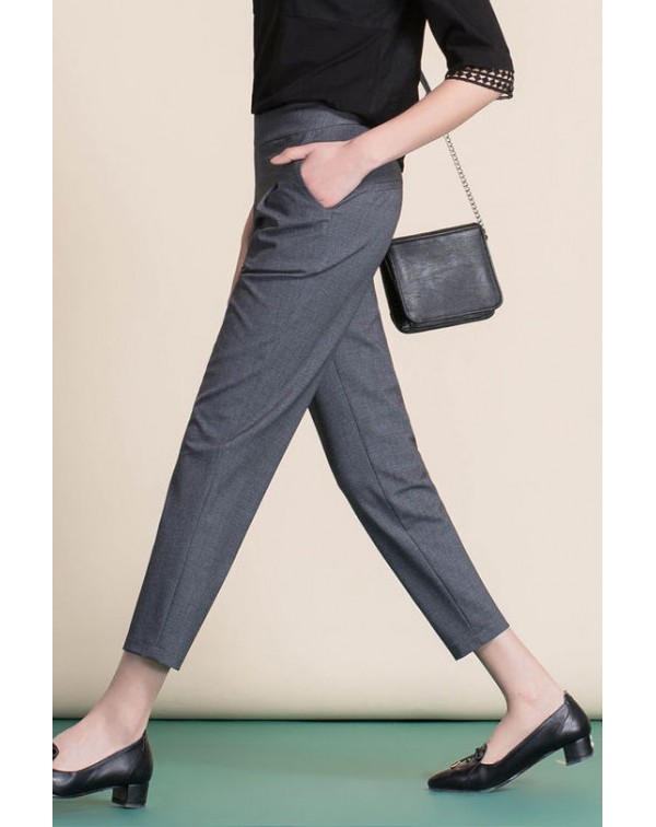 High Waist Ankle Trousers