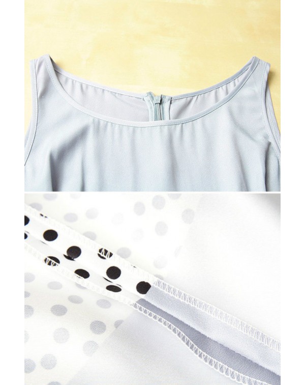 Polka Dot Two Pieces Dress