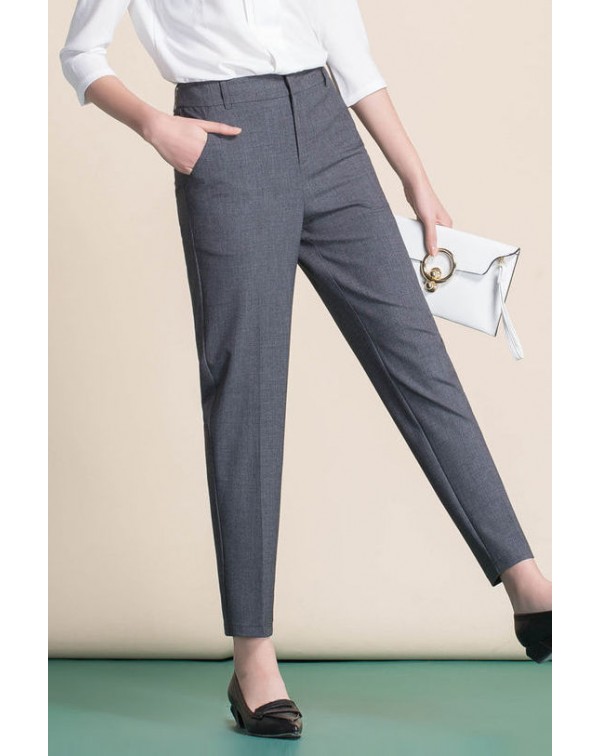 High Waist Skinny Trousers