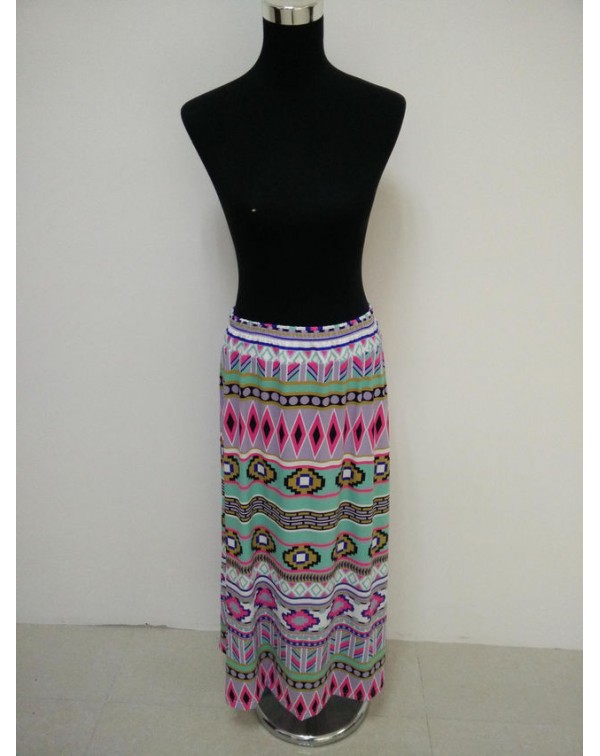 Geometric Print Skirt