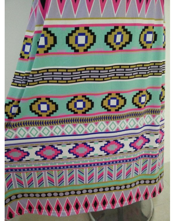 Geometric Print Skirt