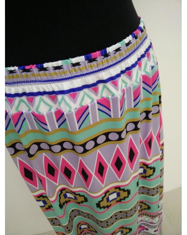 Geometric Print Skirt